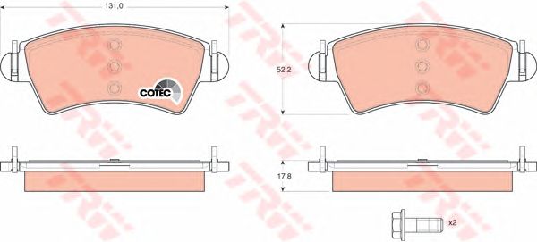 set placute frana,frana disc CITROEN XSARA