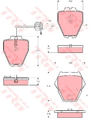 set placute frana,frana disc VW A6