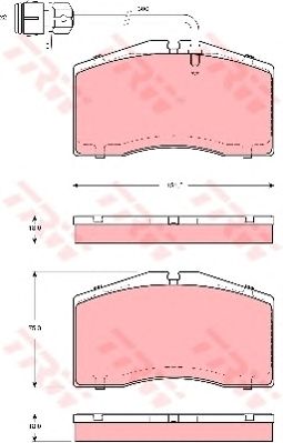 set placute frana,frana disc VW A8 94-