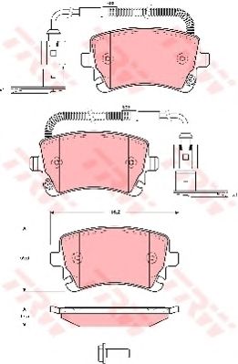 set placute frana,frana disc VW A4/A6/A8/T5