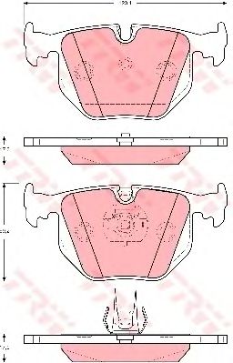 set placute frana,frana disc BMW E46/E83