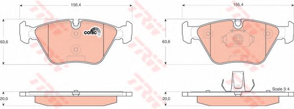 set placute frana,frana disc BMW E83 X3 04-/E46 98- 330D