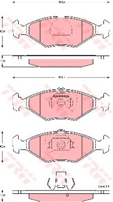 set placute frana,frana disc FIAT PALIO