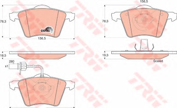 set placute frana,frana disc VW SHARAN 95-10