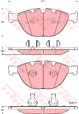 set placute frana,frana disc BMW E60/E61/E65/E63