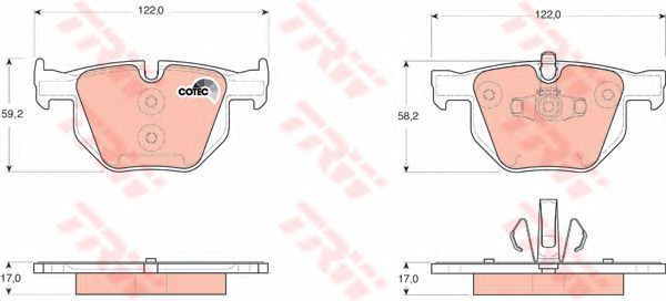 set placute frana,frana disc BMW E90/E91