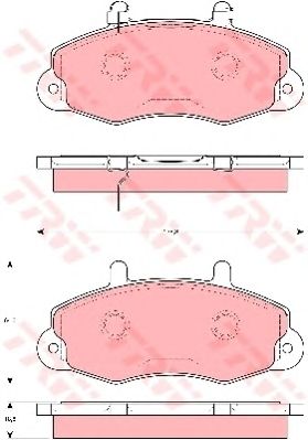 set placute frana,frana disc FORD TRANSIT 2,0/2,5 TD 91-00 138,8 X 64 X 18,8 BENDIX