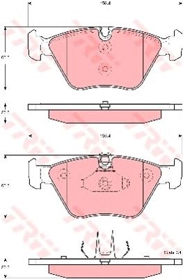 set placute frana,frana disc BMW 3 00-07/Z4 06-09