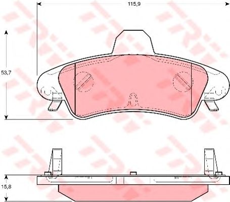 set placute frana,frana disc FORD MONDEO 93-