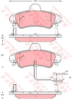 set placute frana,frana disc FORD MONDEO 93-