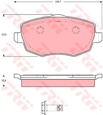 set placute frana,frana disc LANCIA YPSILON