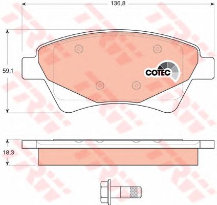 set placute frana,frana disc RENAULT MEGANE