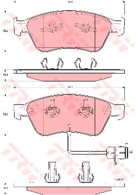 set placute frana,frana disc VW A8/PHAETON 02-