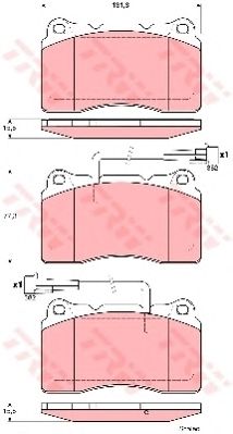 set placute frana,frana disc ALFA 147/156/GT 3,2 GTA 02-10