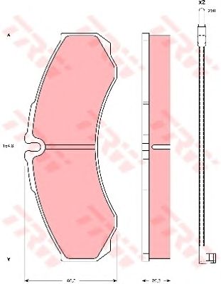 set placute frana,frana disc IVECO DAILY 96-