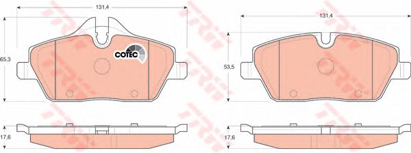 set placute frana,frana disc BMW E87