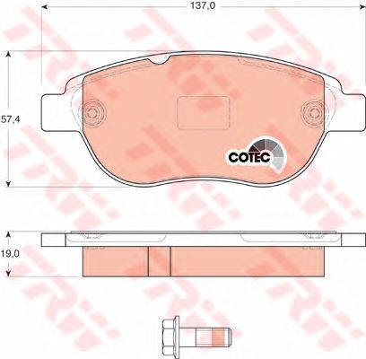 set placute frana,frana disc PEUGEOT 307/207/C4/XSARA PICASSO