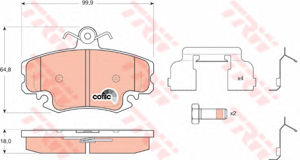 set placute frana,frana disc RENAULT CLIO -98-/MEGANE 96-/LOGAN/SANDERO