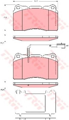 set placute frana,frana disc ALFA 159