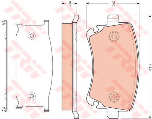 set placute frana,frana disc VW A4/A6/A8/T5