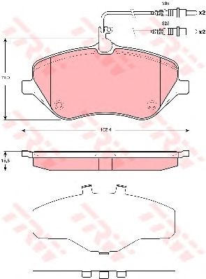 set placute frana,frana disc PEUGEOT 407 04-