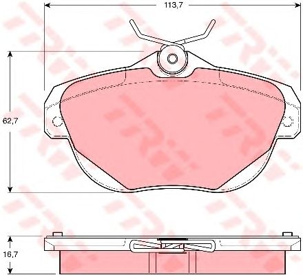 set placute frana,frana disc CITROEN C6