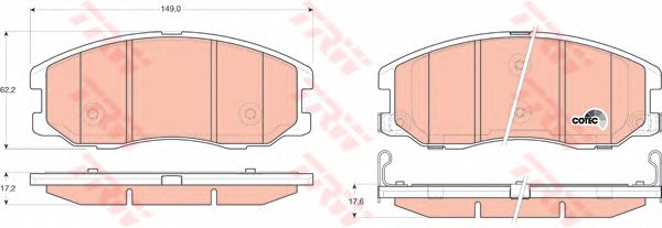 set placute frana,frana disc OPEL ANTARA