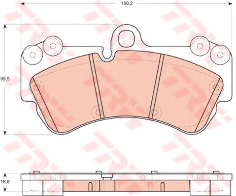 set placute frana,frana disc VW TOUAREG 2,5T