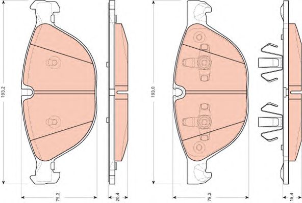 set placute frana,frana disc BMW E70/E71 X5/X6 07-