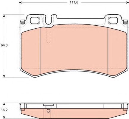 set placute frana,frana disc MERCEDES-BENZ S-CLASS 05-13/SL 03-12