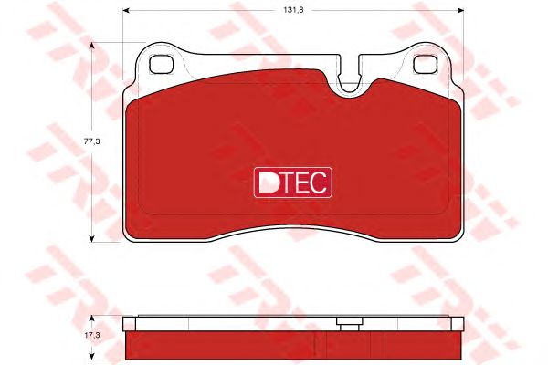 set placute frana,frana disc LAND ROVER RANGE ROVER 4X4 05-13 DTEC COTEC 131,8 X 77,3 X 17,3