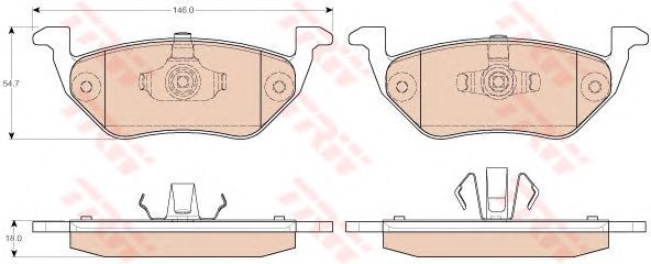 set placute frana,frana disc FORD MAVERIC 01-/MAZDA TRIBUTE