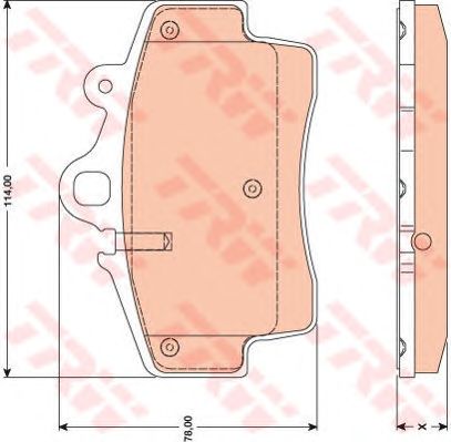 set placute frana,frana disc PORSCHE BOXSTER/CAYMAN 2,5-2,9 99-11