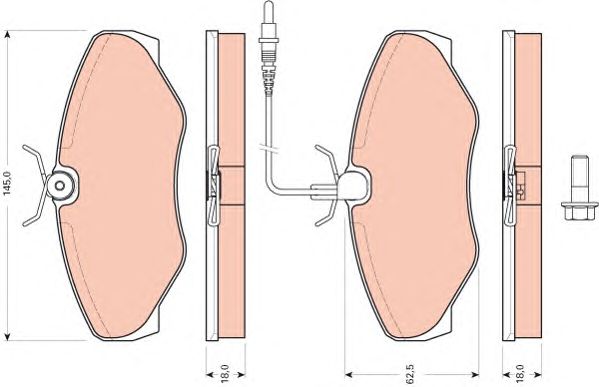 set placute frana,frana disc RENAULT AVANTIME/ESPACE 01-