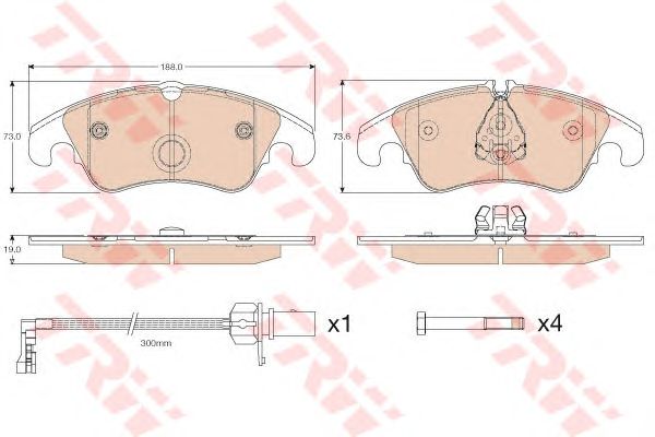 set placute frana,frana disc VW A4/A5 07-/A6 09- 320MM