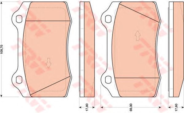 set placute frana,frana disc FORD FOCUS 02-04