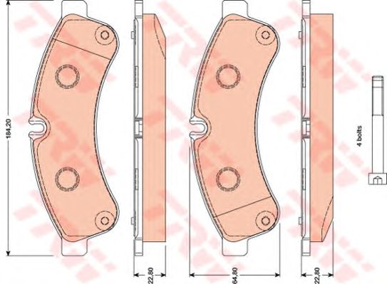 set placute frana,frana disc IVECO DAILY 06-14