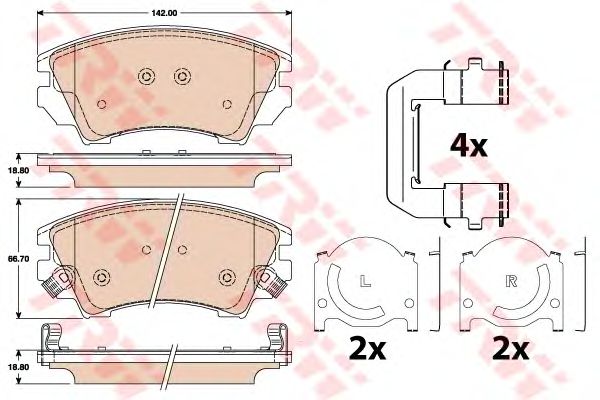 set placute frana,frana disc OPEL INSIGNIA 08- 2,0CDTI/TURBO/ZAFIRA C 11-