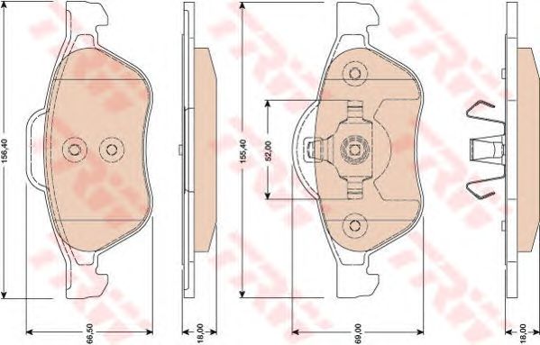 set placute frana,frana disc RENAULT LAGUNA 01-/07-