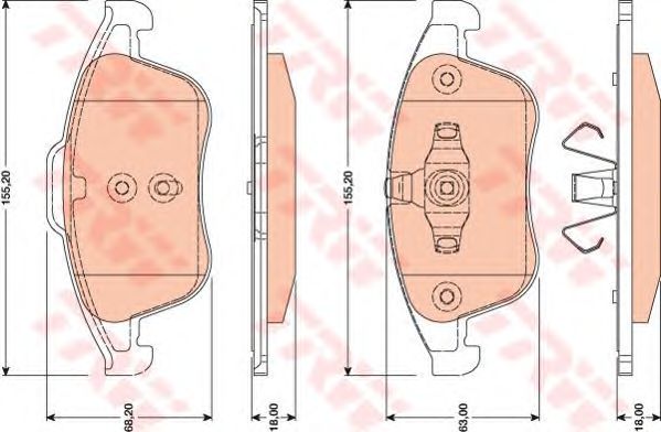 set placute frana,frana disc RENAULT MEGANE 02- 2,016V/DCI