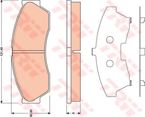 set placute frana,frana disc TATA INDICA