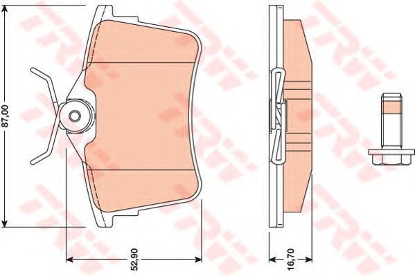 set placute frana,frana disc CITROEN BERLINGO 08-