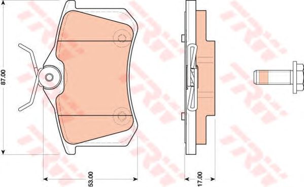 set placute frana,frana disc VW GOLF/VENTO