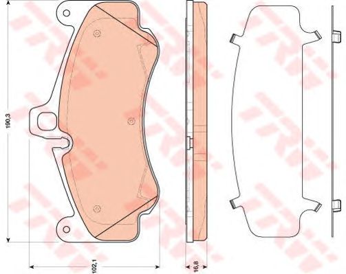 set placute frana,frana disc PORSCHE 911 06-12