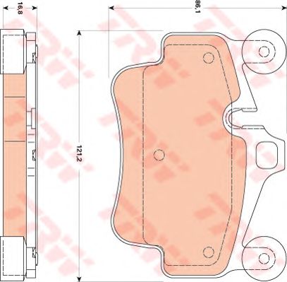 set placute frana,frana disc PORSCHE 911 (997) 04-/CAYMAN 04-