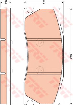 set placute frana,frana disc JAGUAR XK 06-14/XK 8 02-05