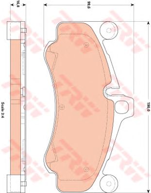 set placute frana,frana disc PORSCHE 911 09-12