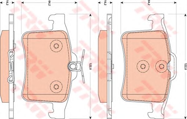 set placute frana,frana disc JAGUAR XF 09-15/XJ 09-/XK 09-14