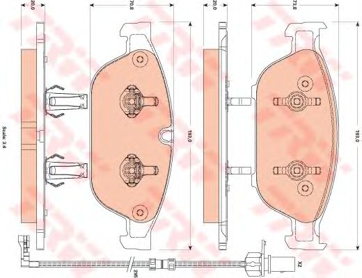 set placute frana,frana disc AUDI A8 2,0-6,3 QUATTRO 09-