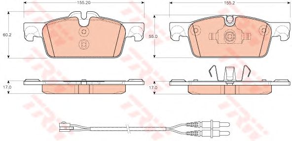 set placute frana,frana disc PEUGEOT 508 10-